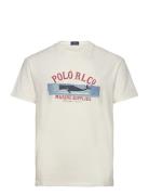 Polo Ralph Lauren Classic Fit Jersey Graphic T-Shirt Vit