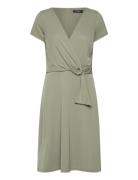 Lauren Ralph Lauren Surplice Jersey Dress Grön
