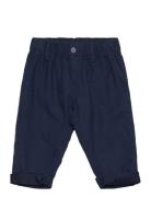 Lindex Trousers Baby Twill Marinblå