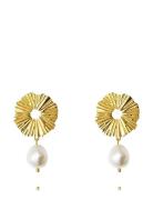 Caroline Svedbom Vassia Pearl Earrings Gold Guld