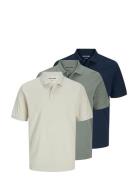 Jack & J S Jjkane Polo Ss 3Pk Mp Multi/patterned
