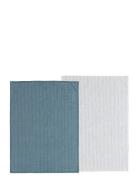 Södahl Tea Towel 50X70 Line 2 Pcs China Blue/White Multi/patterned