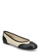 Lauren Ralph Lauren Jayna Wingtip Ballet Flat Vit