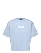 Polo Ralph Lauren Logo Cotton Jersey Crewneck Tee Blå