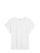 Marc O'Polo T-Shirts Short Sleeve Vit