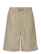 Lindex Shorts Linen Blend Khaki Green