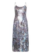 WOOD WOOD Lauri Sequin Dress Blå