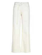 Lindex Trousers Denim Johanna Ecru Vit