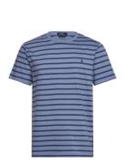 Polo Ralph Lauren Custom Slim Fit Striped Jersey T-Shirt Blå