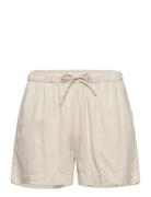 Lindex Shorts Linen Blend Kräm
