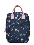 Lindex Backpack Mini Aop Marinblå