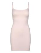 Gina Tricot Basic Mini Slip Dress Rosa