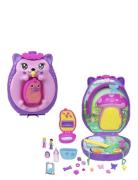 Polly Pocket Hedgehog Mom & Baby Purse Playset With 2 Dolls & 16 Acces...