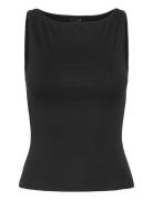 Gina Tricot Boatneck Tanktop Svart