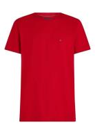 Tommy Hilfiger Ess Seasonal Reg Fit Solid Tee Röd