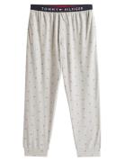 Tommy Hilfiger Jersey Pj Pant Cuffed Print Grå