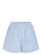 Vila Viina Stripe Loose Shorts/Ln Blå