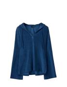 Lexington Clothing Organic Cotton Terry Surfer Hood Marinblå