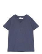 Mango Butt D Cotton T-Shirt Marinblå