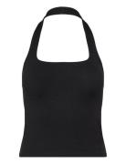 Weekday Square Neck Halter Top Svart