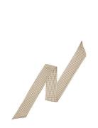 SUI AVA Checkered Scarf Beige