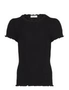 Rosemunde Kids Rkbalta Ss Regular Lace T-Shirt Svart
