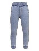 Lindex Joggers Med Denim-Look Blå