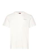 Tommy Jeans Tjm Slim Linear Chest Tee Ext Vit