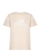 New Balance Sport Essentials Jersey Logo T-Shirt Kräm