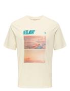 ONLY & SONS Onsmagdy Life Reg Photoprint Ss Tee Kräm