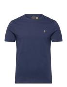 Polo Ralph Lauren Custom Slim Fit Jersey Crewneck T-Shirt Marinblå
