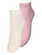 Becksöndergaard Crochia Cotta Short Sock 2 Pack Multi/patterned