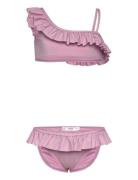 Mango Ruffled Bikini Rosa