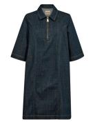 MOS MOSH Mmabigail Denim Dress Marinblå