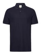 Calvin Klein Ss Refined Pique Tipped Classic Marinblå