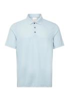 Calvin Klein Ss Stripe Strech Jacquard Polo Blå