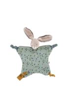 Moulin Roty Comforter With Rabbit - Sage - Trois Petits Lapins Blå