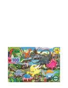 Eeboo Puzzle 100 Pcs - Land Of Dinosaurs Multi/patterned