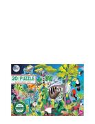 Eeboo Puzzle 20 Pcs - Rainforest Life Multi/patterned