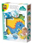 SES Creative Bath Time - Colouring With Water - Dino Bath Book Multi/p...