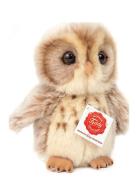 Teddy Hermann Owl Light Brown 16 Cm Brun