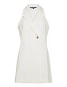French Connection Whisper Halter Blazer Dress Vit