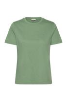 GANT Reg Shield Ss T-Shirt Grön