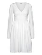 Bubbleroom Structure Button Short Dress Vit