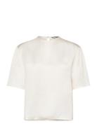 Tommy Hilfiger Sateen C-Neck Relaxed T-Shirt Vit