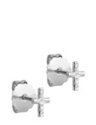 Enamel Copenhagen Protective Cross Studs Silver