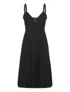French Connection Ariette Strappy Midi Dress Svart