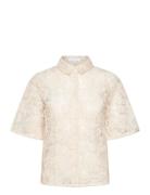 Coster Copenhagen Shirt With Lace Kräm