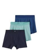 Lindex Boxer 3P Solid Marinblå
