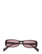 Monki Rectangular Sunglasses Svart